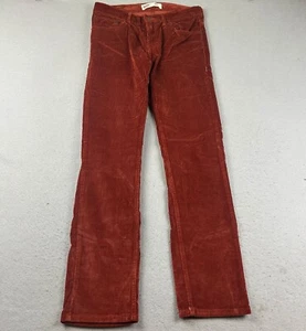 Levis Pants Girls 20 Regular Henna Brown Corduroy 511 Slim Leg 30X30 Teen - Picture 1 of 11