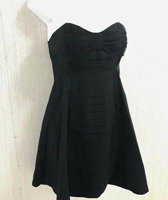 Kimchi Blue Women Dress Cocktail Size Small Black Layered Strapless Baby Doll  - Image 1 of 4