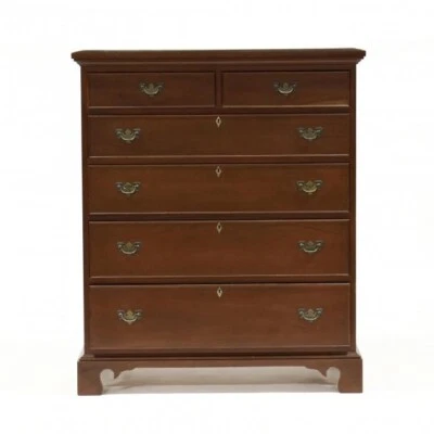 Середина 20-го века, красное дерево, два более четырех градуированных и кокетливых бисерных ящика, rai - Изображение 1 из 4