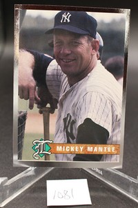 Mickey Mantle New York Yankees 1993 Legends Magazine Silver Foil Border Card #43
