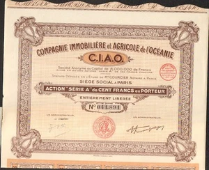 C.I.A.O. Co. Immobilien & Landwirtschaft OZEANIEN (L) - Bild 1 von 1
