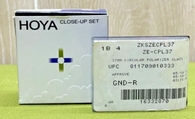 HOYA 49mm Close-Up filter Set and Zeikos 37MM ZE-CPL37, Circular Polarizer Glass - Image 1 of 4