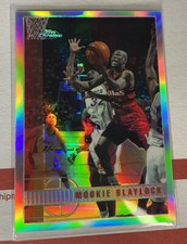 Mookie Blaylock 1997-98 Topps Chrome Refractor Card #129 SP Nets Hawks Warriors