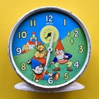 SMITHS Blech Wecker 50 60 Kugel Uhr GB Tin Toy FLIP Clock SPACE Age ZWERG Kinder