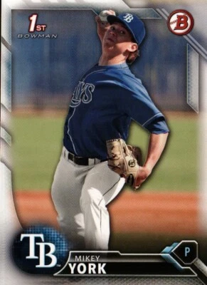 2016 Bowman Draft #BD-119 - Mikey York FBC - Tampa Bay Rays  16-241 - Image 1 of 2