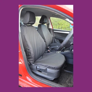 Par de fundas de asiento de coche negras para Skoda Octavia 2013+ impermeables a medida - Imagen 1 de 2