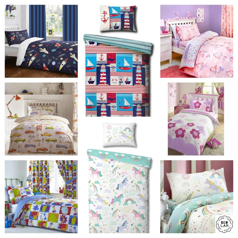 Niños pequeños Junior Cuna Cama Edredón Cubre Juegos Niños y Niñas - 120cm x 150cm Foto 1 de 1