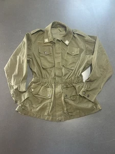 Vintage Italian Military Field Jacket Mens Lightweight Army Combat Olive Small - Picture 1 of 8
