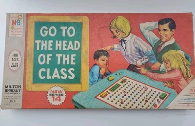 VTG Milton Bradley Go To The Head Of The Class 1967 Board Game - Image 1 of 4