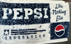 Vtg Beach Towel Pepsi Generation NWT  Like Nothing Else 60"X30" Cotton 90s - Picture 1 of 9