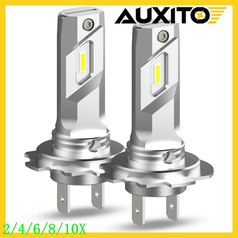 H7 LED Headlight Bulbs High/Low Beam 6500K Super Bright White Lights AUXITO 2/4X - Image 1 of 4