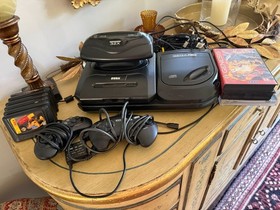 SEGA GENESIS Model 2, CD, 32X - TOWER OF POWER Lot: Games, Unit, Controllers