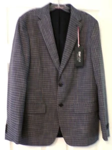 Tommy Hilfiger Men's Size: 40R Modern-Fit Check Sport Coat Blue/Brown - Picture 1 of 12