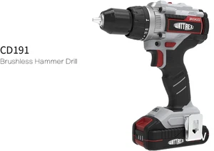 WATTREX 20V Trapano/Martello Elettrico Brushless Manuale, 100 N·m, 1800 Giri/min, LED - Foto 1 di 2