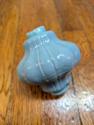 Bola varilla iluminación cristal azul vintage Foto 1 de 4