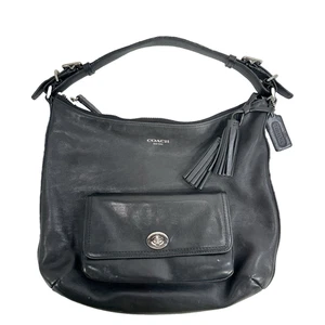Coach Legacy Courtenay Black Leather Hobo Shoulder Crossbody Bag Tassels 22381 - Picture 1 of 11
