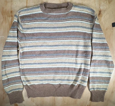 Suéter Jantzen Vintage Para Hombre Grande Marrón Azul Tejido Años 70 EE. UU. Foto 1 de 4