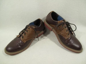 Inlisted Boys Kenneth Cole Saddle Brown Oxford Shoes Sz 2~Dress Shoes - Picture 1 of 12