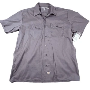 Dickies Large FLEX Relaxed Fit Kurzarm Arbeit Hemd mit Knopfleiste L schwarz Tasche - Bild 1 von 16