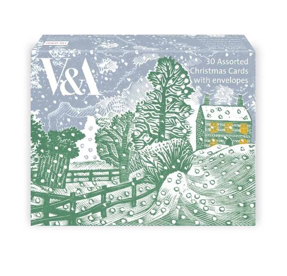 MUSEUMS & GALLERIES V&A 30 Assorted Christmas Cards with Envelopes