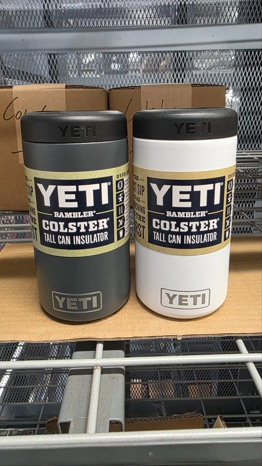 Yeti Rambler Colster lata alta 16 oz branco ou carvão - Imagem 1 de 1