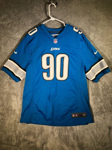 Nike On Field NFL Detroit Lions #90 Ndamukong Suh Jersey Size XL Embroidered Cover