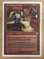 Ravaging Horde Portal Three Kingdoms P3K mtg NM