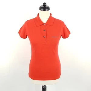 Porsche Design Poloshirt Damen S Rot Kurzarm Piqué Polo Hemd Logo Shirt Bluse - Bild 1 von 7