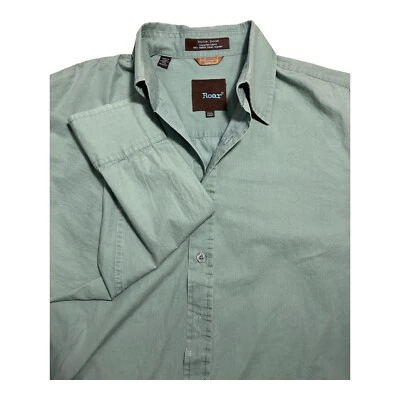 Roar Hombre Grande Manga Larga Abotonada Verde Menta Foto 1 de 4