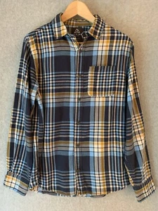 Alpine Design Men’s Sz S Flannel Shirt Blue Plaid Lumberjack Outdoors Grunge - Picture 1 of 8