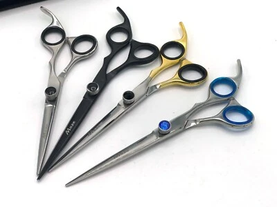 Professional Pet Dog Grooming Scissors ROUND TIP CURVED STRAIGHT J2 Shears - Image 1 of 4