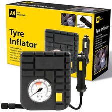 AA 12V Car Tyre Air Compressor Inflator LED Pump Pressure Gauge Cigarette Socket