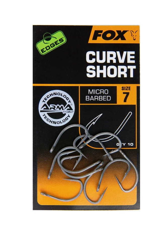 Fox Edges Hooks Curve Short Micro Barbed Hook 10 Haken Gr. 2 4 5 6 7 8 Armapoint