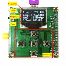 1Mhz - 8000Mhz OLED RF Power Meter AD8318 -55dBm ~ -5dBm.