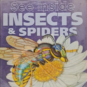 Insects and Spiders See Inside Hardcover Includes See Through Layers Children's - Picture 1 of 12