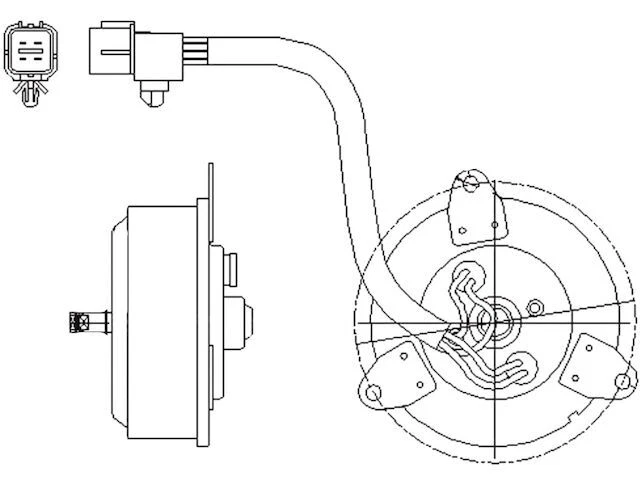 Ventilador condensador derecho Hyundai XG350 2002-2005 TYC 84282SZFC 2003 Foto 1 de 2