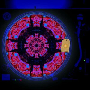 Mordor Forest Turntable Slipmat GLOW BLACKLIGHT 12 inch - Picture 1 of 2