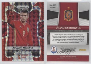 2018 Panini Prizm World Cup Red Mosaic Prizm Alvaro Morata #199
