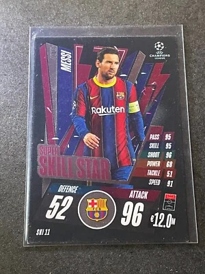 2020-21 Topps Match Attax - Super Skill Star - Silver Lionel Messi - Image 1 of 3
