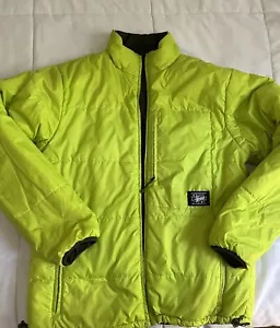 Stussy Reversible Jacket Size Medium Men’s Olive Green Authentic - Picture 1 of 3