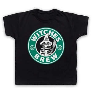 HEXEN BRAUTRANK HALLOWEEN STERN KAFFEE PARODIE LUSTIG KINDER KINDER T-SHIRT - Bild 1 von 11