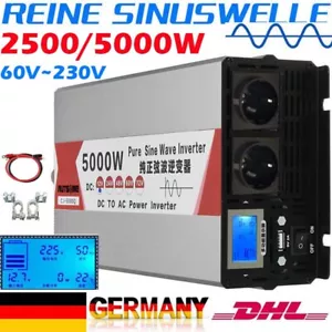 Convertitore di tensione sinusoidale puro 2500W 5000W 60V a 230V inverter inverter - Foto 1 di 21