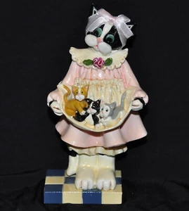 Figura De Colección Kitt'in Littles Enesco Darling Little Kittens Donna Little En Delantal - Imagen 1 de 13