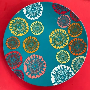 (3) Abstrakte SPEISETELLER - TARGET SOMMER 2012 -- Pop Art FLORAL - MELAMIN - NEU - Bild 1 von 6