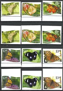 NIUAFO'OU - 2012 montado ""Insectos - MARIPOSA"" PERFECTO & IMPERF. ¡Juego completo! - Imagen 1 de 2