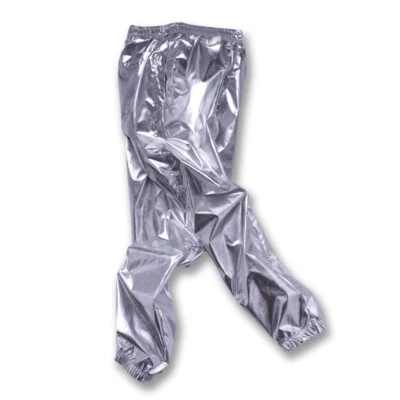 Men Women Fashion Metallic Shiny Pants Vintage 70s 80s Trousers Punk Casual New - Image 1 of 4