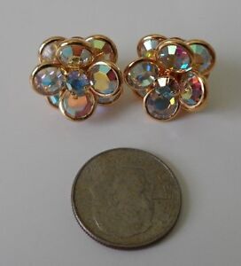 Flower Earrings 13 Colors SMALL Post or Clip Made With Swarovski Crystals