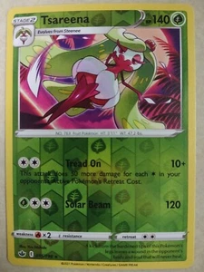 Pokémon JCC Tsareena Chilling Reign 015/198 holo inverso raro ¡ENVÍO GRATUITO! - Imagen 1 de 2