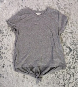 Camiseta Madewell Tie Back para mujer gris jaspeado mediano - Imagen 1 de 3