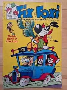 Fix + Foxi 17.Jahrgang Nr.18 von 1969 mit FF-Kartei + Bastelseiten Miniheft Z1-2 - Picture 1 of 5